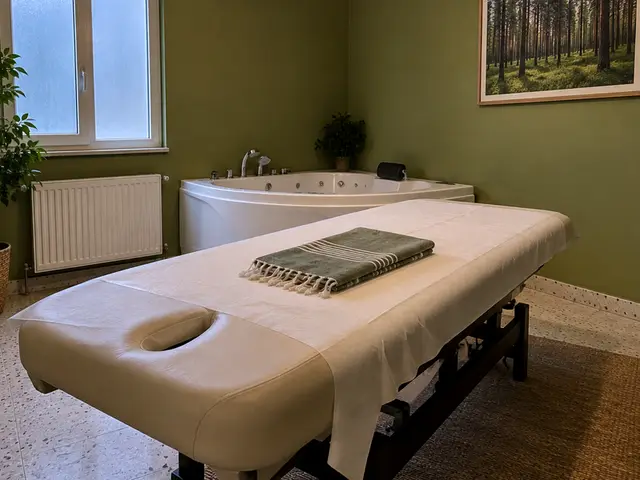 Jakuzili, pencereli aydınlık masaj odası — Seyrantepe, Masaj Salonun
